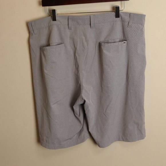 Travis Mathew Men's gray flat front Golf Shorts 38 10" inseam performance - Picture 6 of 6